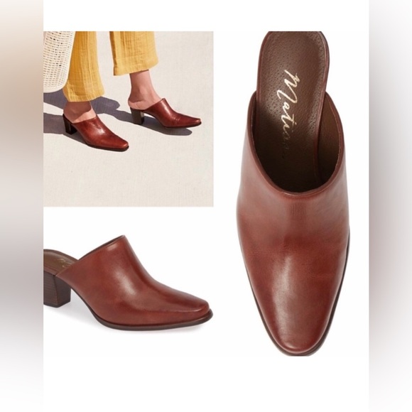 Closeout!▪️NIB Matisse Chunky Heel Leather Mules - Picture 4 of 5